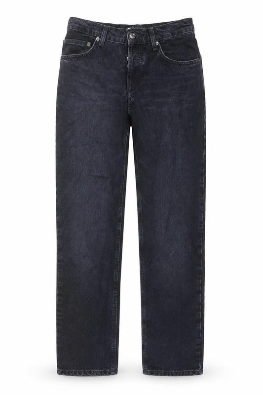 ASOS Womens Blue Cotton Straight Jeans Size 24 in L32 in Regular Button