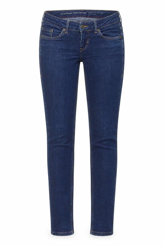 Mustang Womens Blue Cotton Skinny Jeans Size 27 in L32 in Regular Button