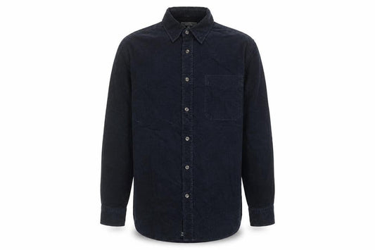Wolsey Mens Blue Cotton Button-Up Size M Collared Button