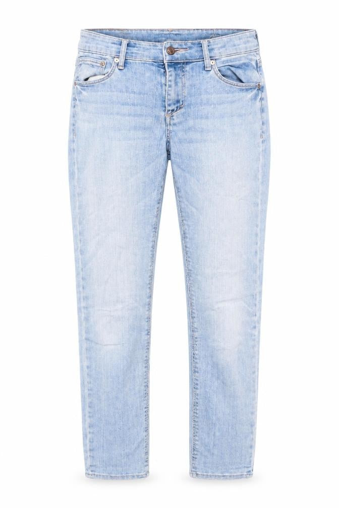 H&M Womens Blue Cotton Skinny Jeans Size 26 in L32 in Regular Button