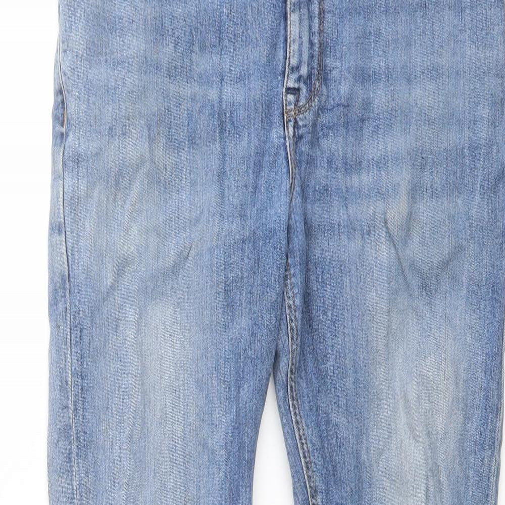 ASOS Mens Blue Cotton Skinny Jeans Size 30 in L30 in Regular Button