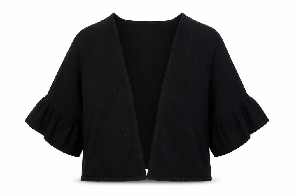 Marks & Spencer Womens Black V-Neck Viscose Cardigan Jumper Size M