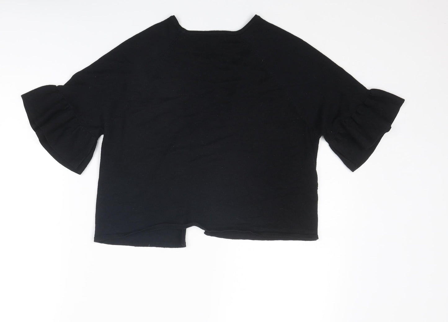 Marks and Spencer Womens Black V-Neck Viscose Cardigan Jumper Size M