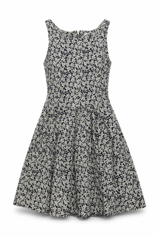 Glamorous Womens Multicoloured Floral Viscose Fit & Flare Size 6 Boat Neck Zip