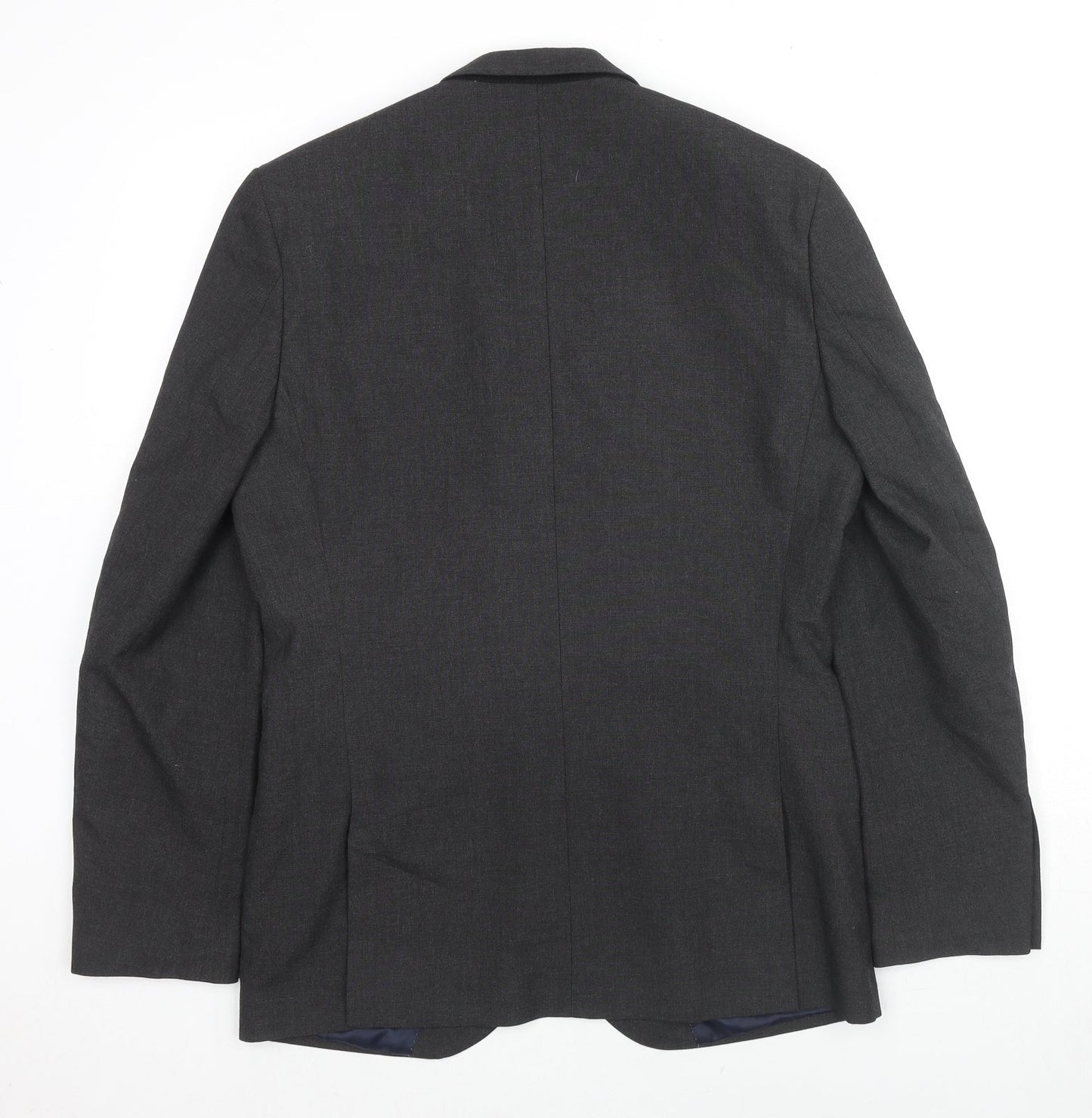 NEXT Mens Black Polyester Jacket Suit Jacket Size 40 Regular
