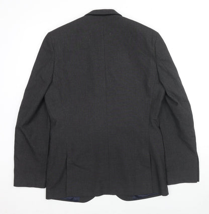 Next Mens Black Polyester Jacket Suit Jacket Size 40 Regular