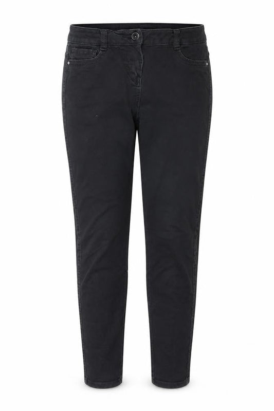 Next Womens Black Cotton Skinny Jeans Size 8 L27 in Regular Zip