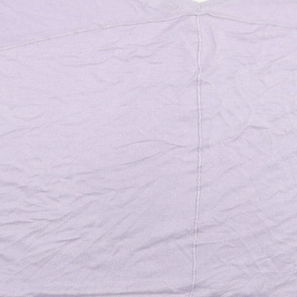 Next Womens Purple V-Neck Viscose Pullover Jumper Size XL