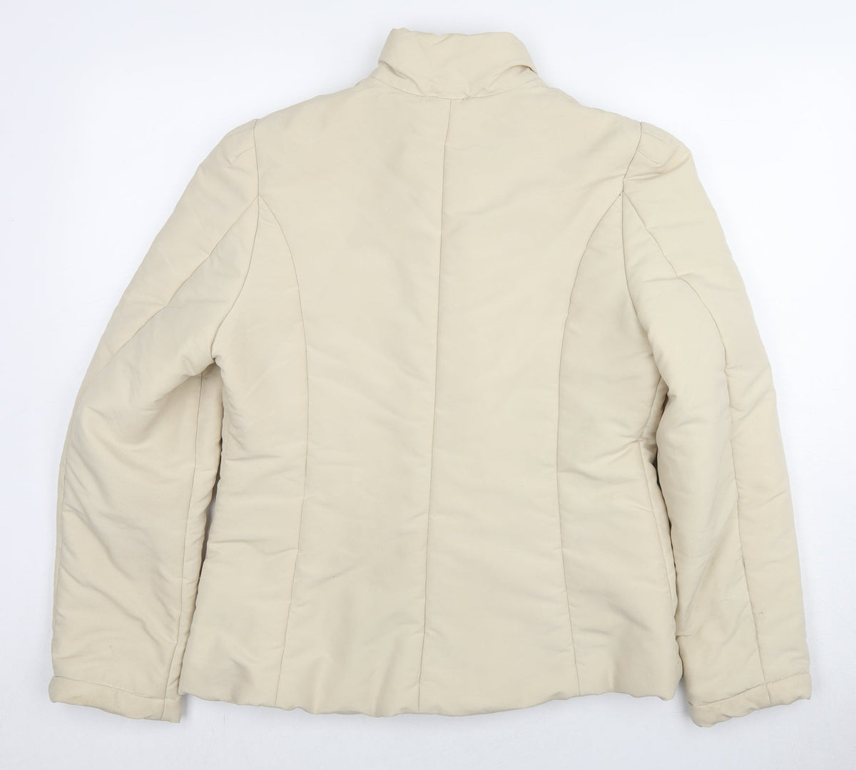 H&M Womens Beige Jacket Size M Zip