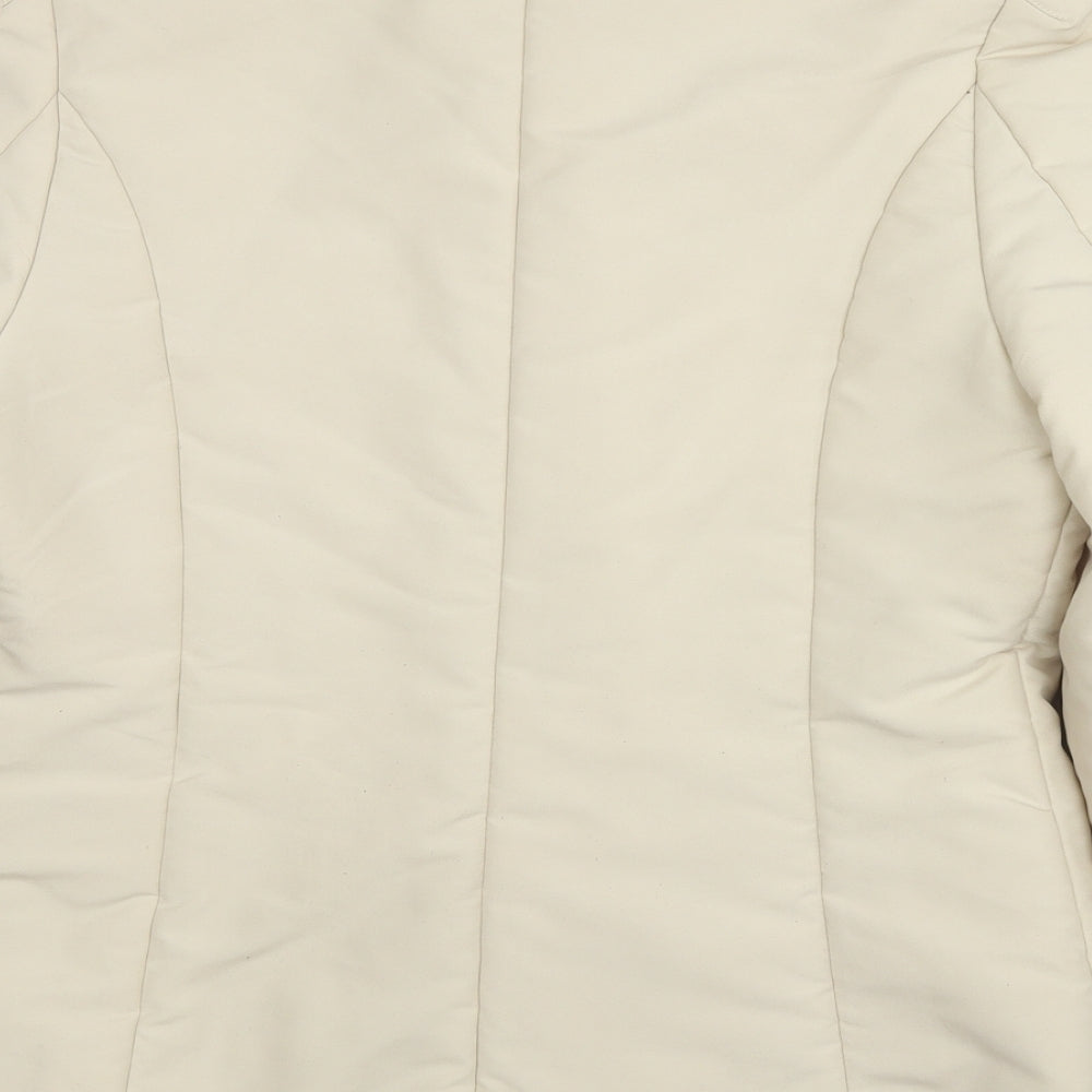 H&M Womens Beige Jacket Size M Zip