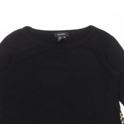 Karen Kane Womens Black Round Neck Polyester Pullover Jumper Size M