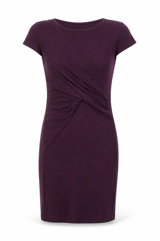 River Island Womens Purple Viscose Shift Size 8 Round Neck Pullover