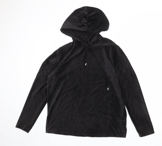 Dorothy Perkins Womens Black Polyester Pullover Hoodie Size 10 Pullover
