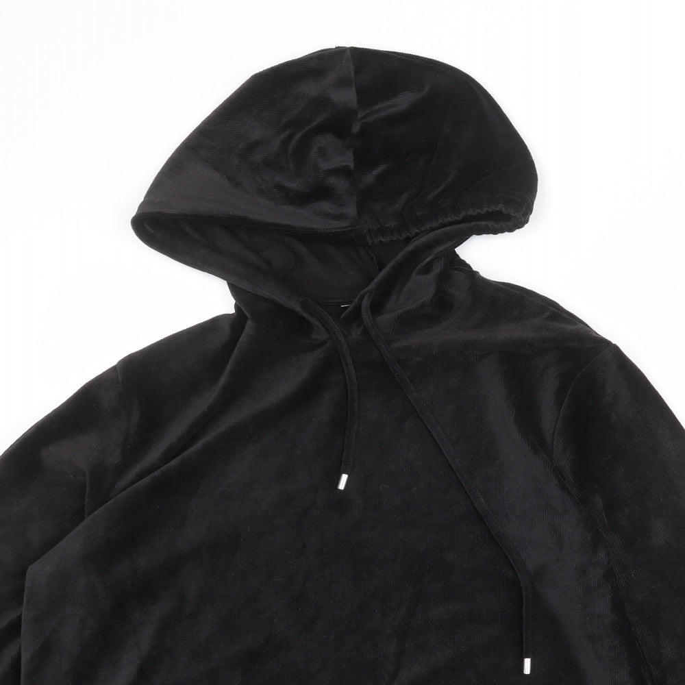 Dorothy Perkins Womens Black Polyester Pullover Hoodie Size 10 Pullover