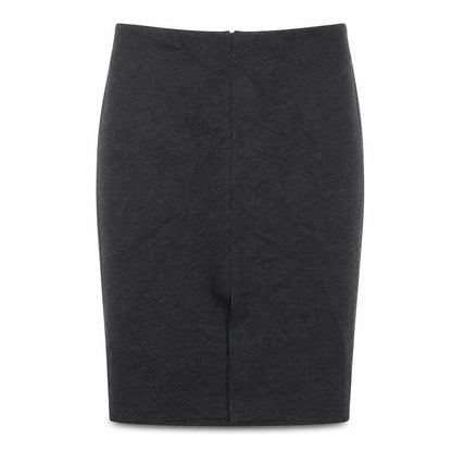 Mango Womens Grey Viscose Straight & Pencil Skirt Size M Zip