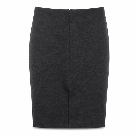Mango Womens Grey Viscose Straight & Pencil Skirt Size M Zip