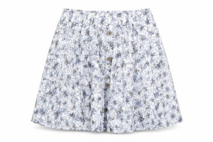 Marks & Spencer Womens Multicoloured Floral Polyester Swing Skirt Size 32 in
