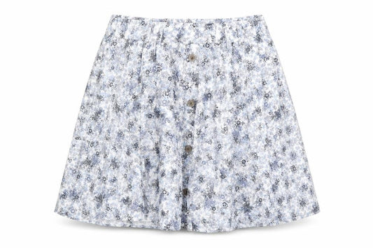 Marks & Spencer Womens Multicoloured Floral Polyester Swing Skirt Size 32 in