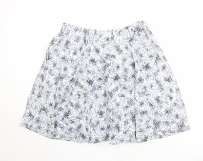 Marks & Spencer Womens Multicoloured Floral Polyester Swing Skirt Size 32 in