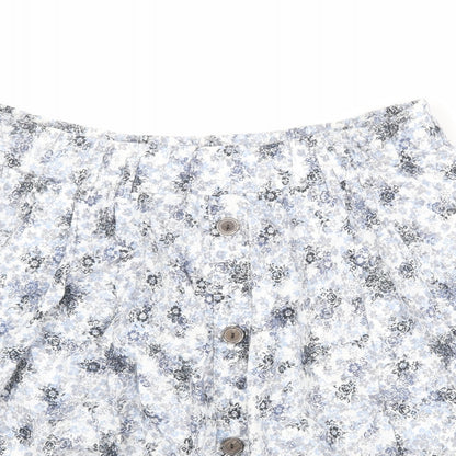 Marks & Spencer Womens Multicoloured Floral Polyester Swing Skirt Size 32 in