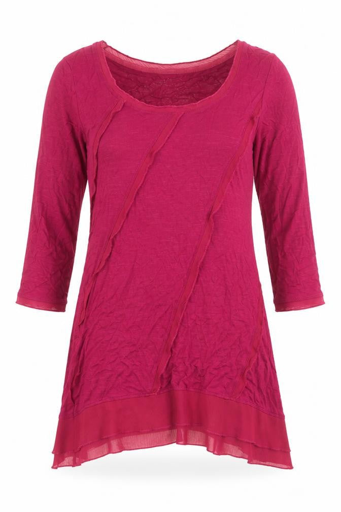 Per Una Womens Pink Viscose Basic Blouse Size 10 Round Neck