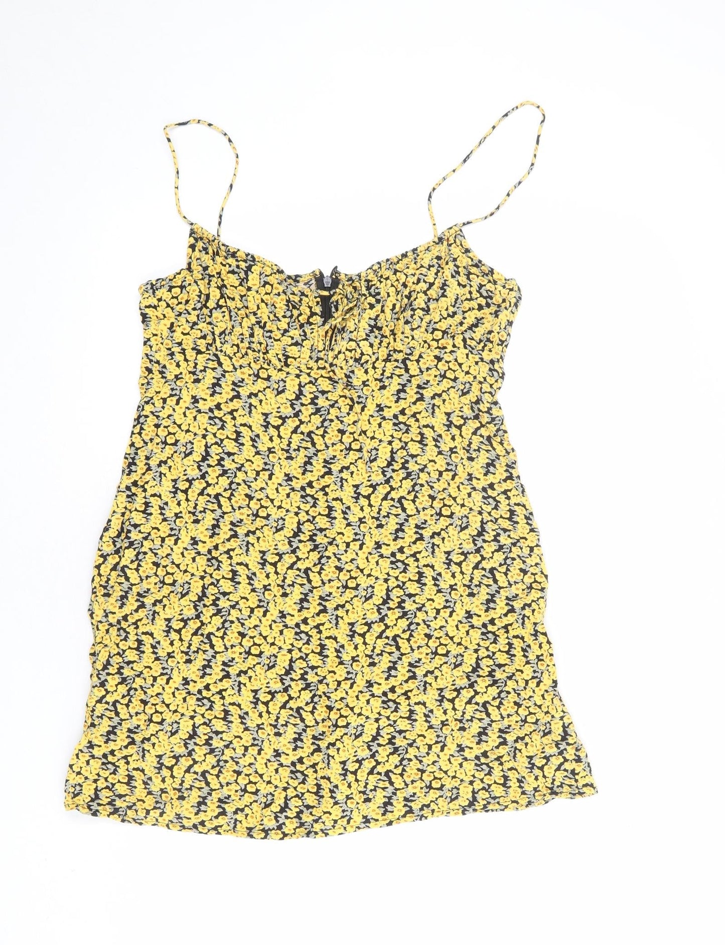 Motel Womens Multicoloured Floral Viscose Basic Tank Size M Round Neck