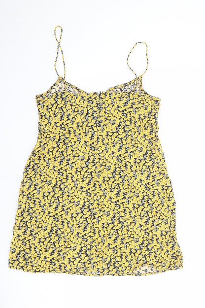 Motel Rocks Womens Multicoloured Floral Viscose Basic Tank Size M Round Neck
