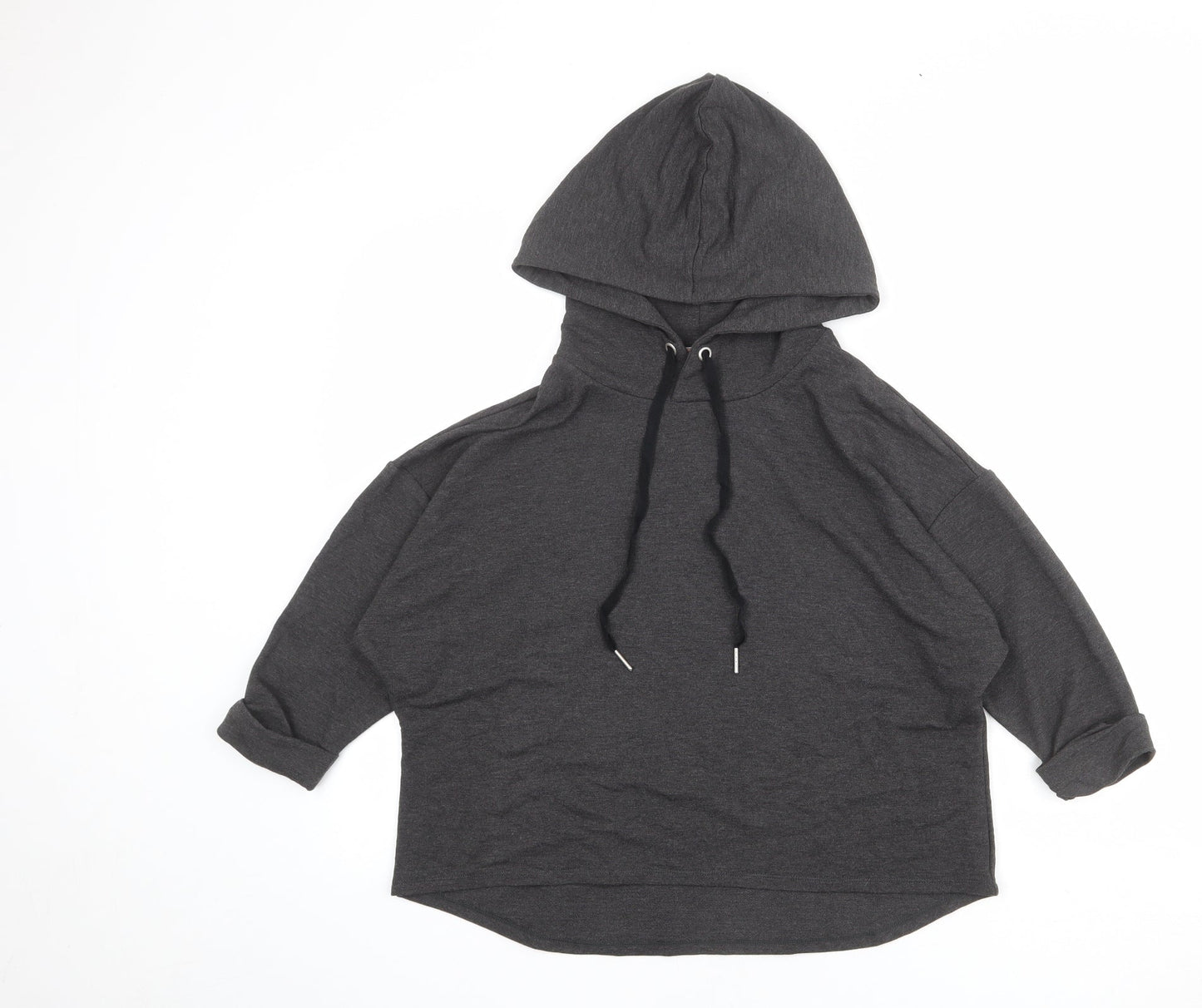 John Lewis Womens Grey Polyester Pullover Hoodie Size S Pullover