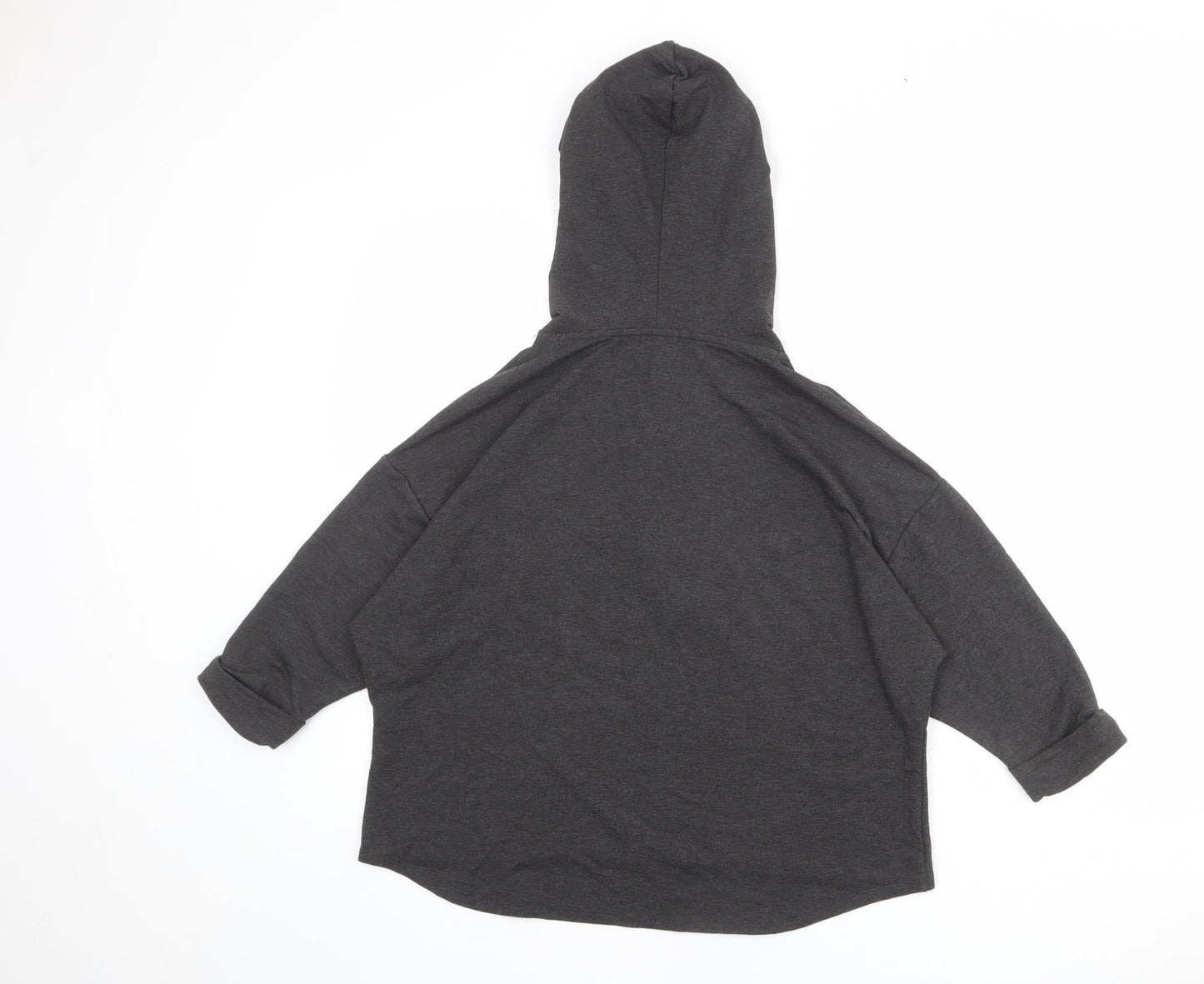 John Lewis Womens Grey Polyester Pullover Hoodie Size S Pullover