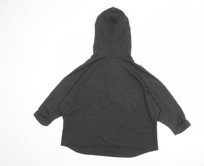 John Lewis Womens Grey Polyester Pullover Hoodie Size S Pullover