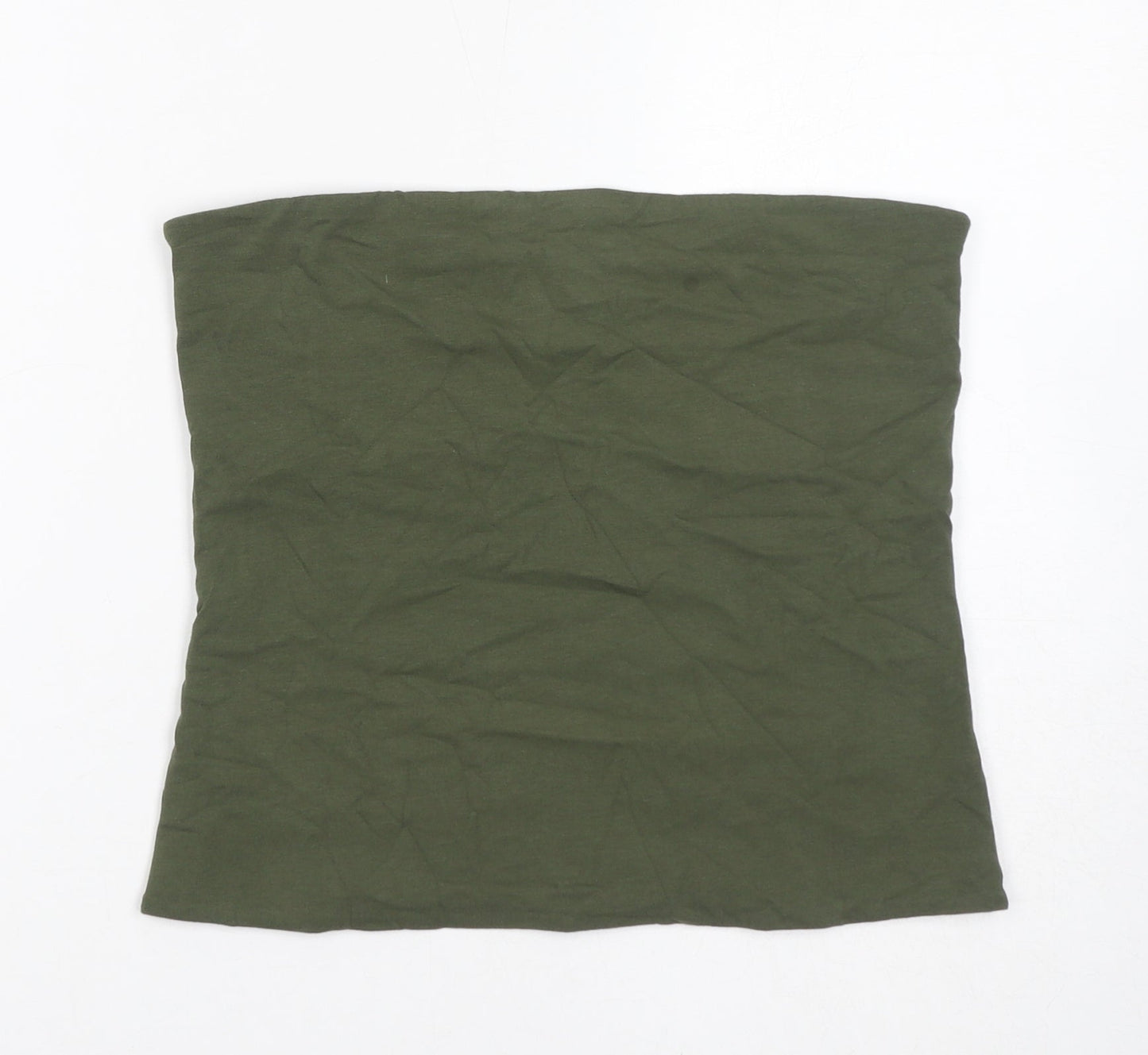 Marks and Spencer Womens Green Cotton Basic Tank Size M Off the Shoulder