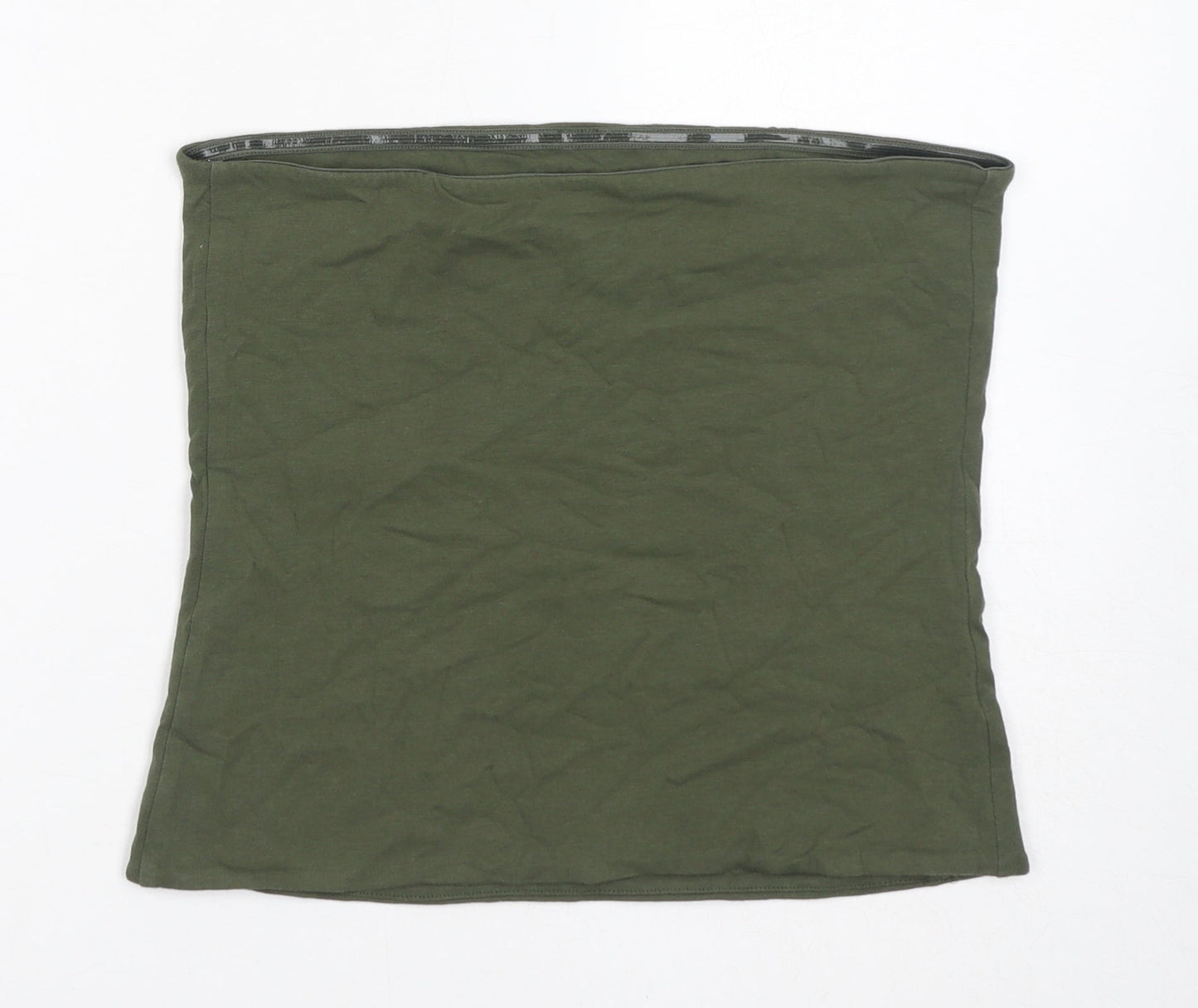 Marks and Spencer Womens Green Cotton Basic Tank Size M Off the Shoulder