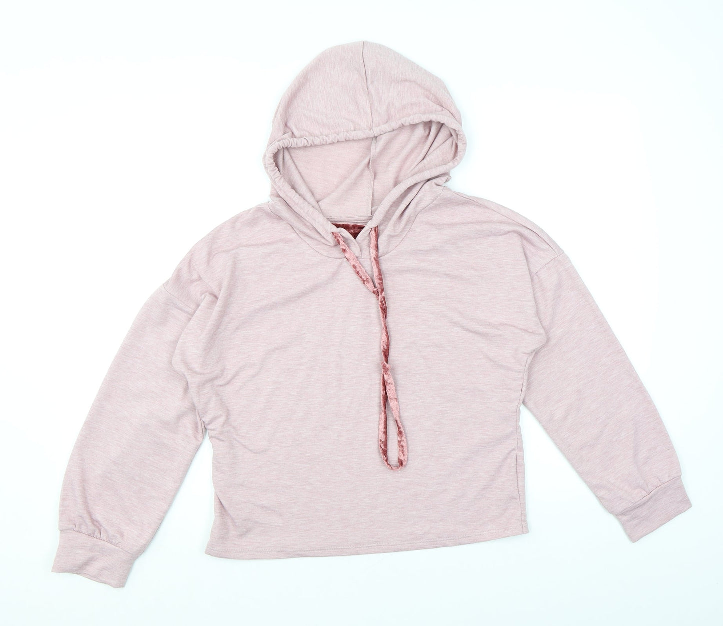 Tresics Womens Pink 100% Polyester Pullover Hoodie Size M Pullover