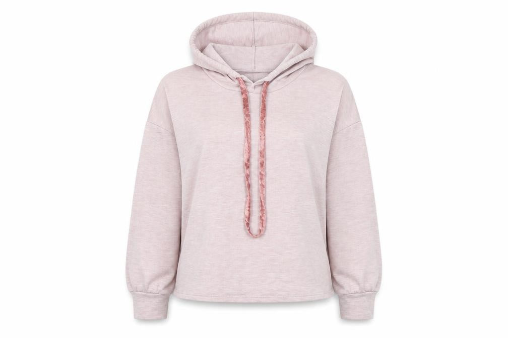 Tresics Womens Pink 100% Polyester Pullover Hoodie Size M Pullover