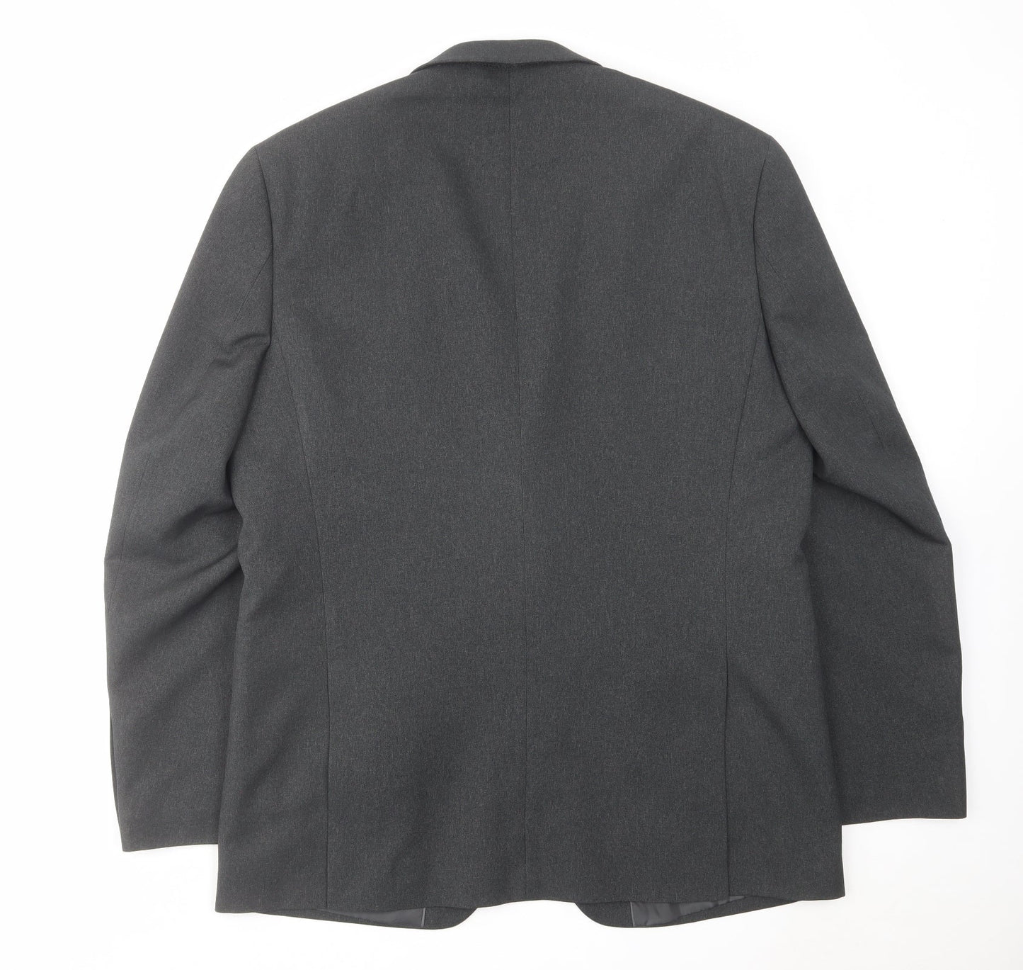 Greenwoods Mens Grey Polyester Jacket Suit Jacket Size 44 Regular