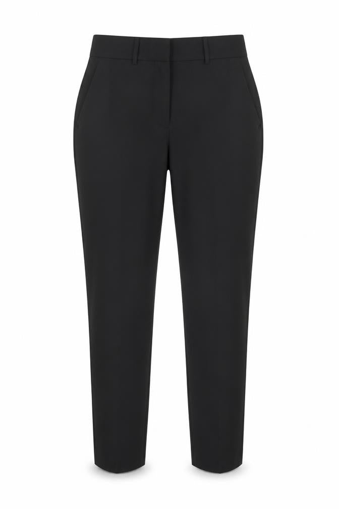 Next Womens Black Polyester Dress Pants Trousers Size 12 L29 in Regular Hook & Eye