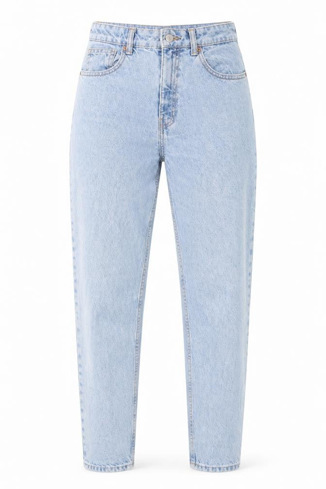 Zara Womens Blue Cotton Tapered Jeans Size 10 L28 in Regular Zip
