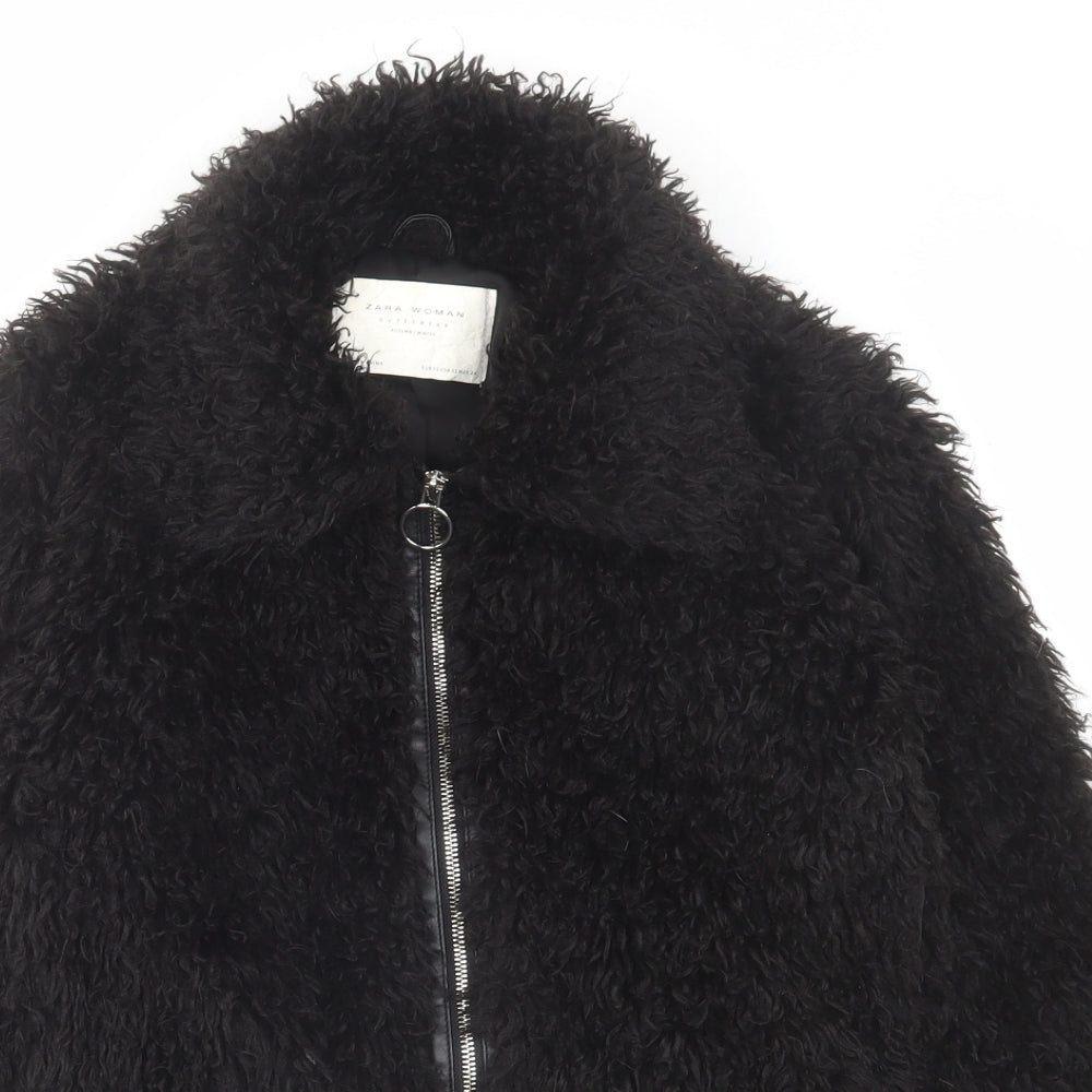 Zara Womens Black Jacket Size XS Zip