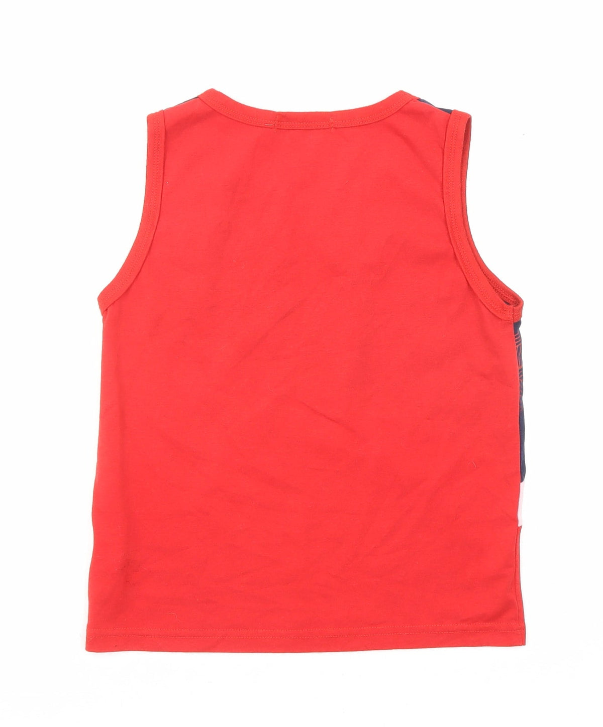 YI Boy Boys Red Cotton Basic Tank Size 7-8 Years Round Neck Pullover - Faster