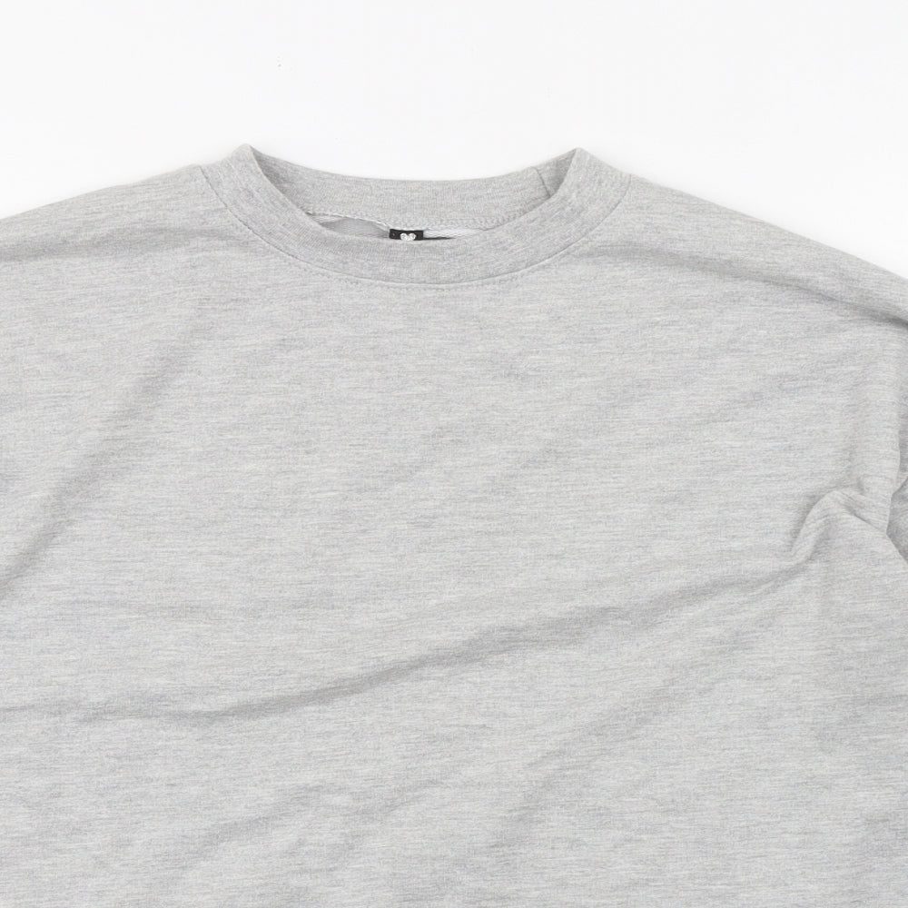 Influence Womens Grey Cotton Pullover Sweatshirt Size 12 Pullover