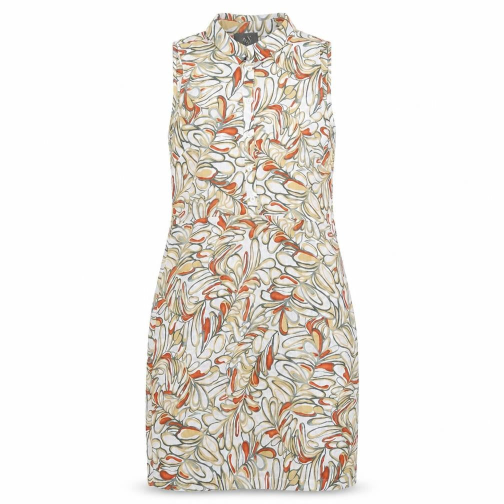 AX Paris Womens Multicoloured Geometric Polyester Shirt Dress Size 10 Collared Button