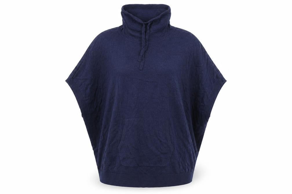 Linea Womens Blue High Neck Viscose Pullover Jumper Size 14