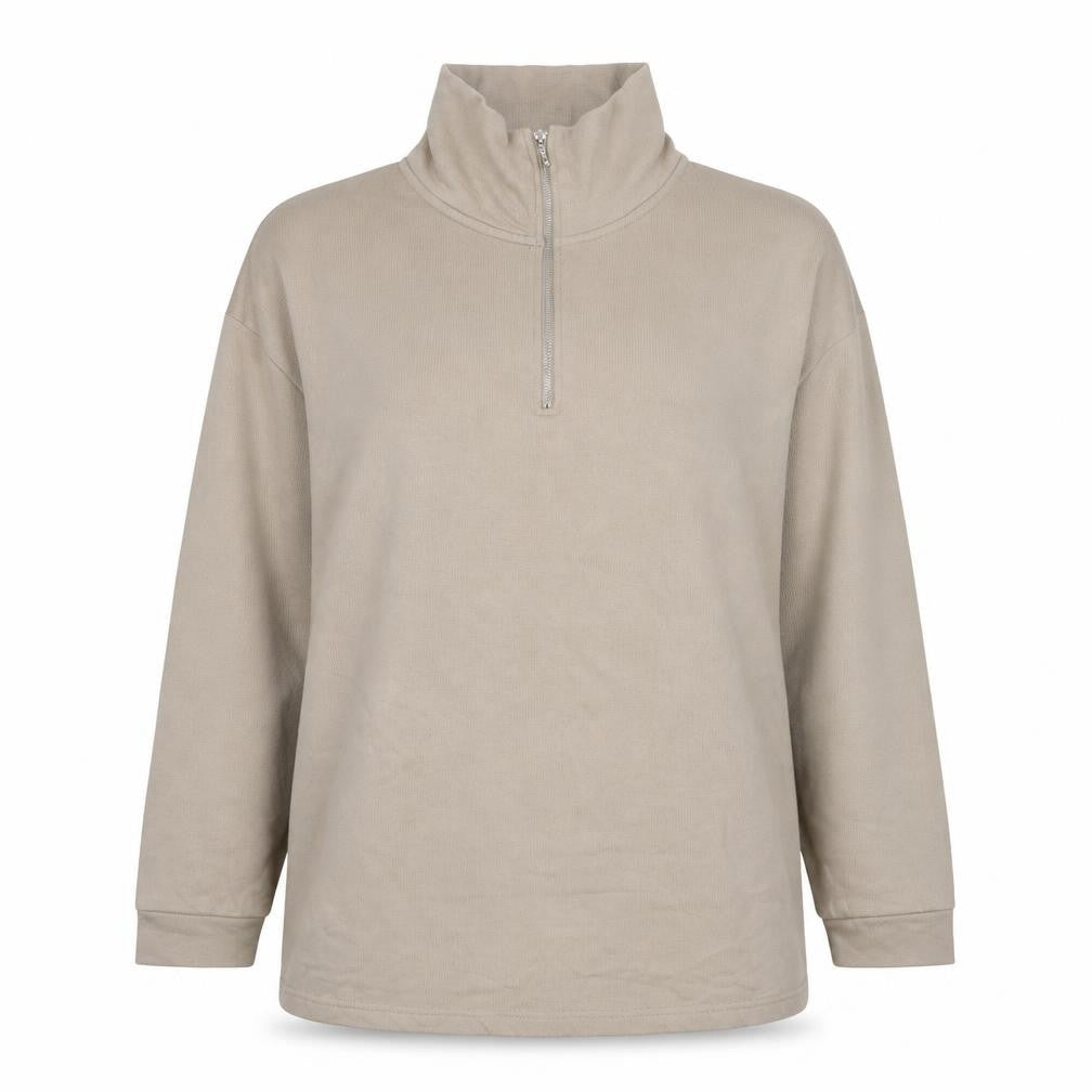 H&M Womens Beige Cotton Pullover Sweatshirt Size S Pullover