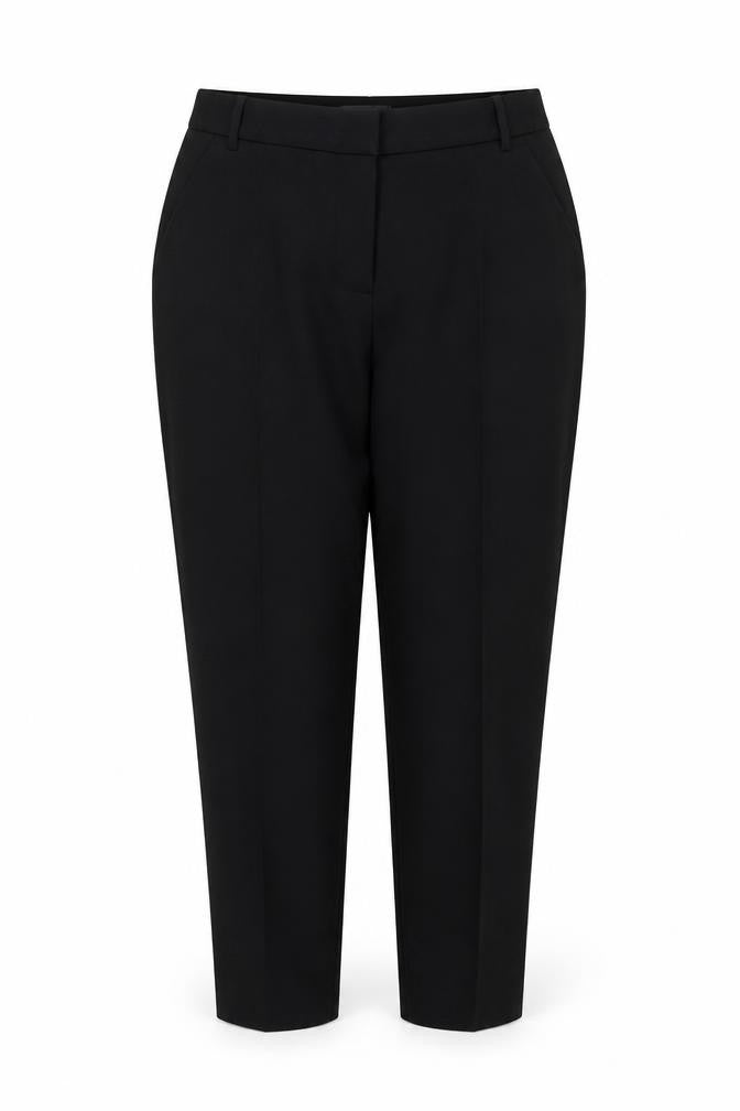Dorothy Perkins Womens Black Polyester Dress Pants Trousers Size 12 L27 in Regular Zip