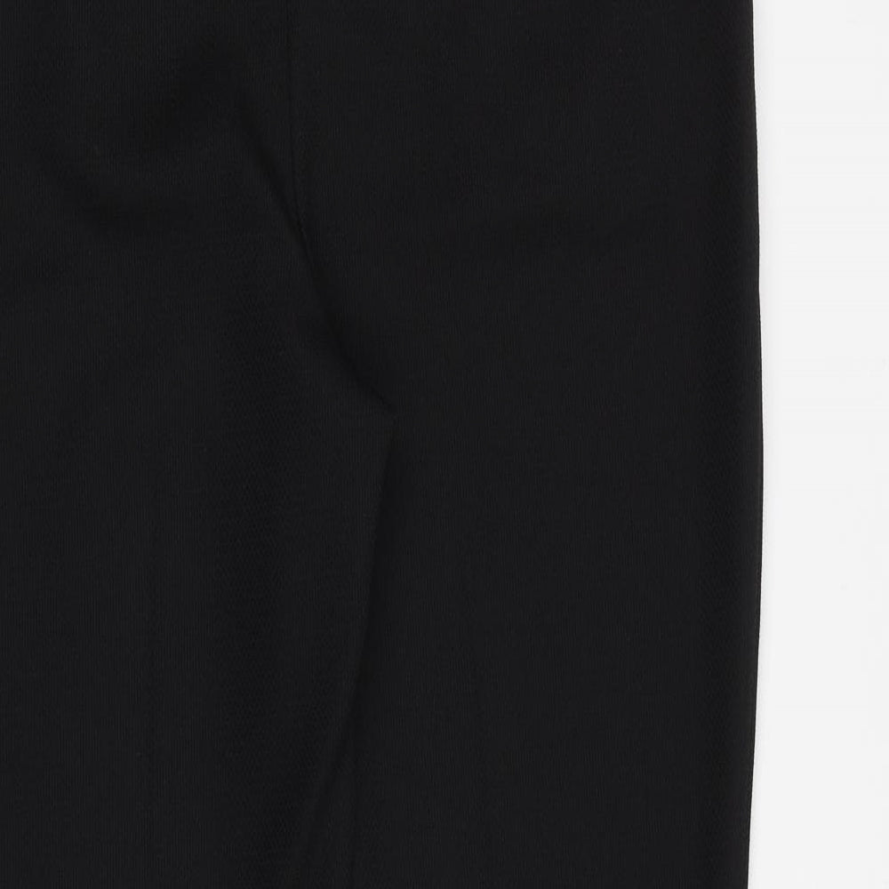Dorothy Perkins Womens Black Polyester Dress Pants Trousers Size 12 L27 in Regular Zip