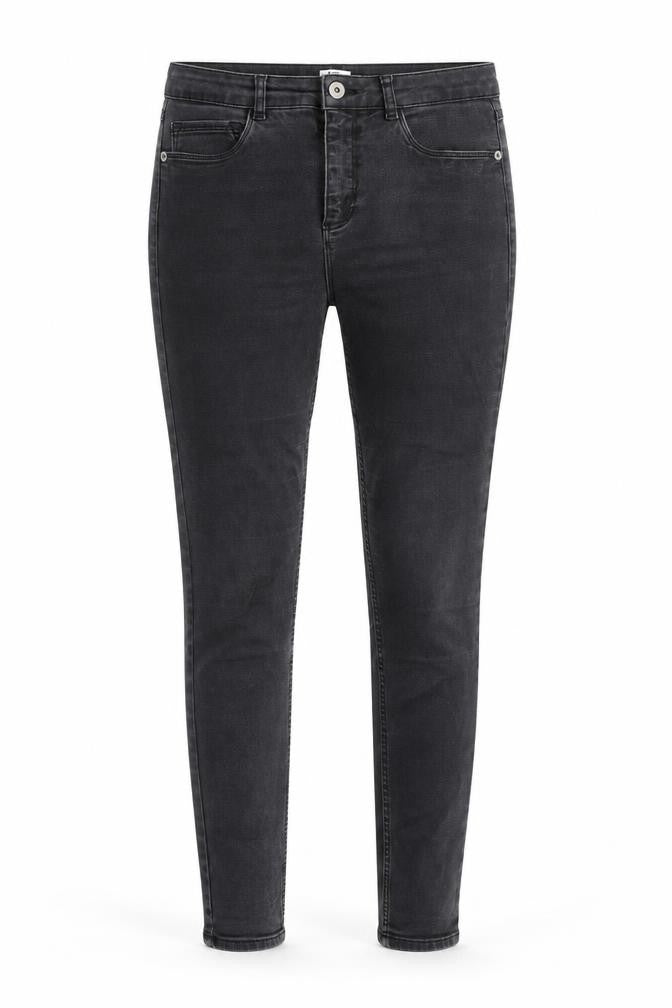 John Lewis Womens Grey Cotton Skinny Jeans Size 10 L30 in Regular Zip