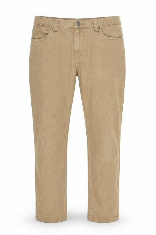 Denim & Co. Mens Brown Cotton Straight Jeans Size 34 in L30 in Slim Zip