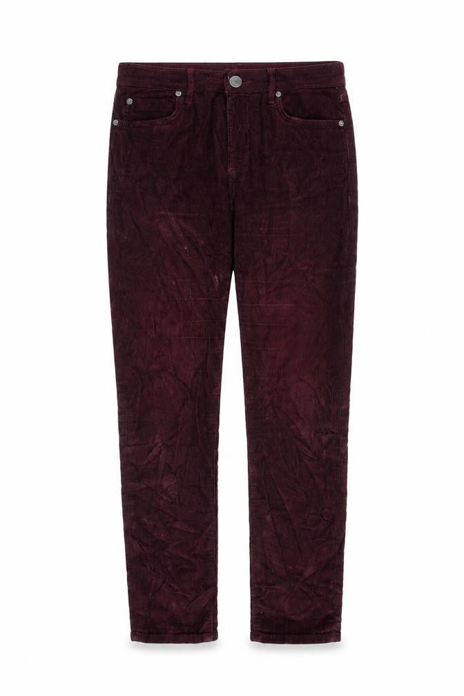 Topshop Womens Red Cotton Trousers Size 28 in L30 in Regular Zip