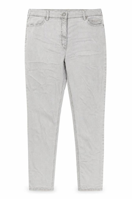 Toni Womens Grey Cotton Skinny Jeans Size 18 L29 in Regular Zip