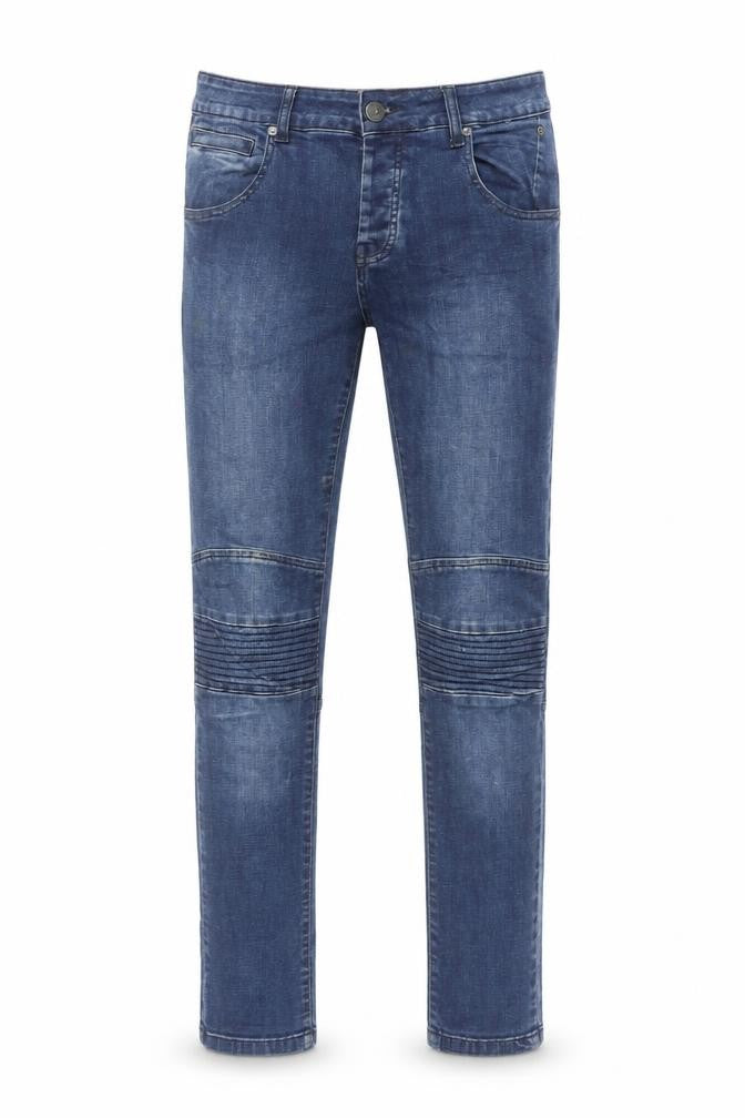 Seven Series Mens Blue Cotton Straight Jeans Size 32 in L30 in Regular Button